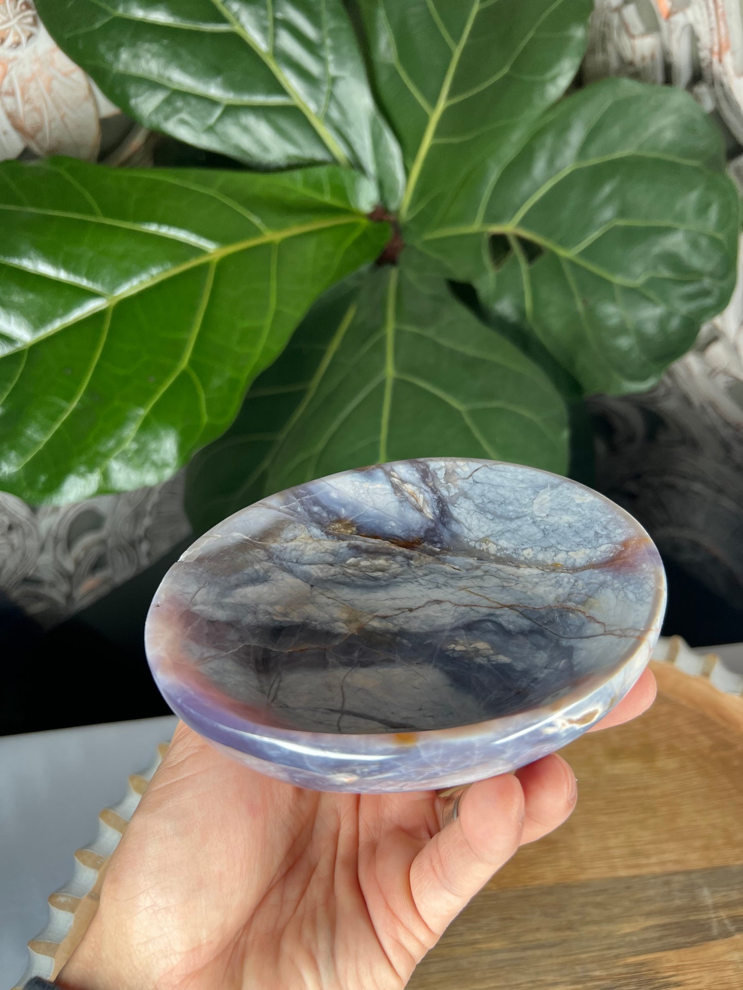 Purple Chalcedony Bowl