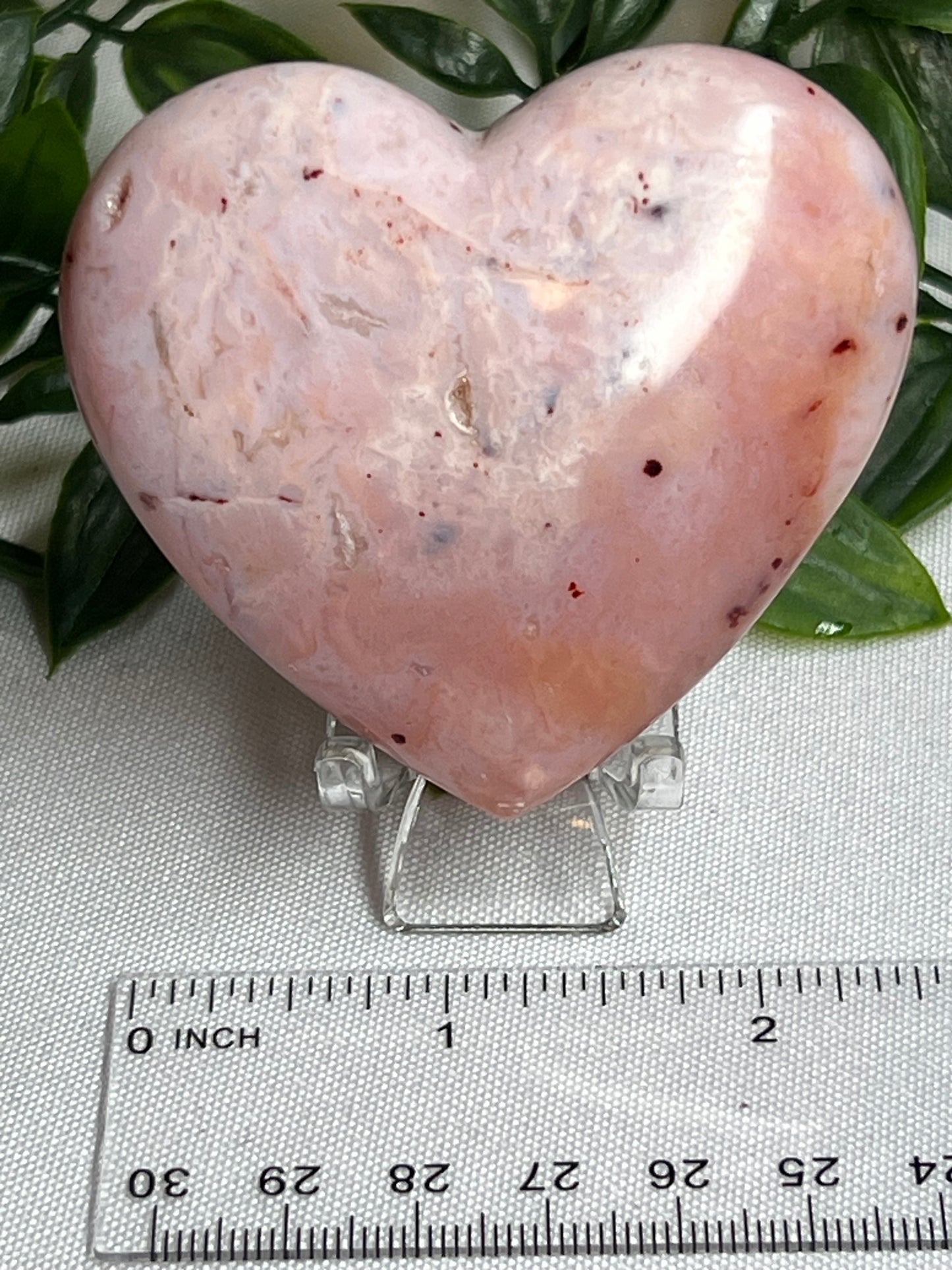 Pink Carnelian Heart