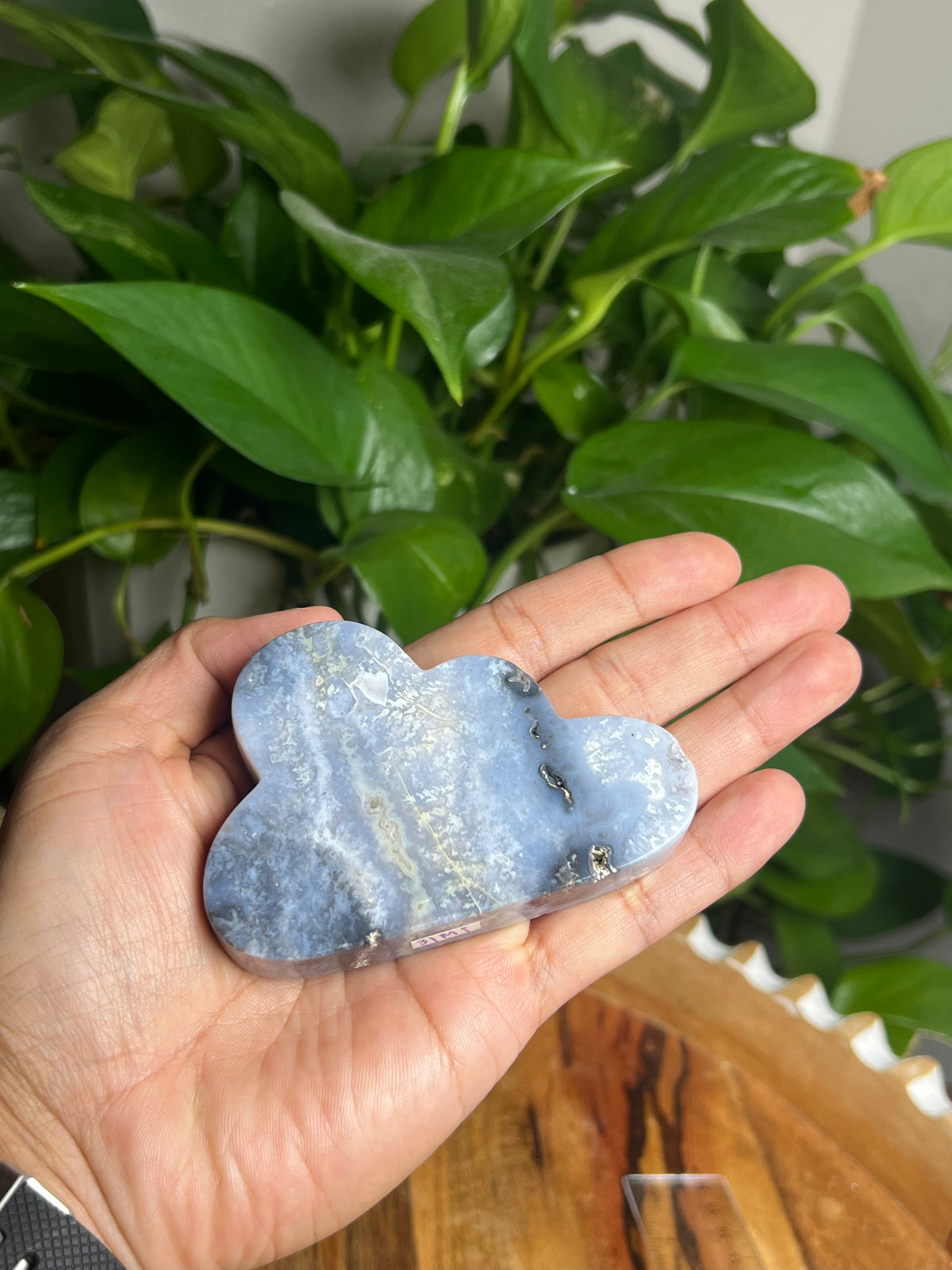 Blue Plume Agate Cloud: Mi