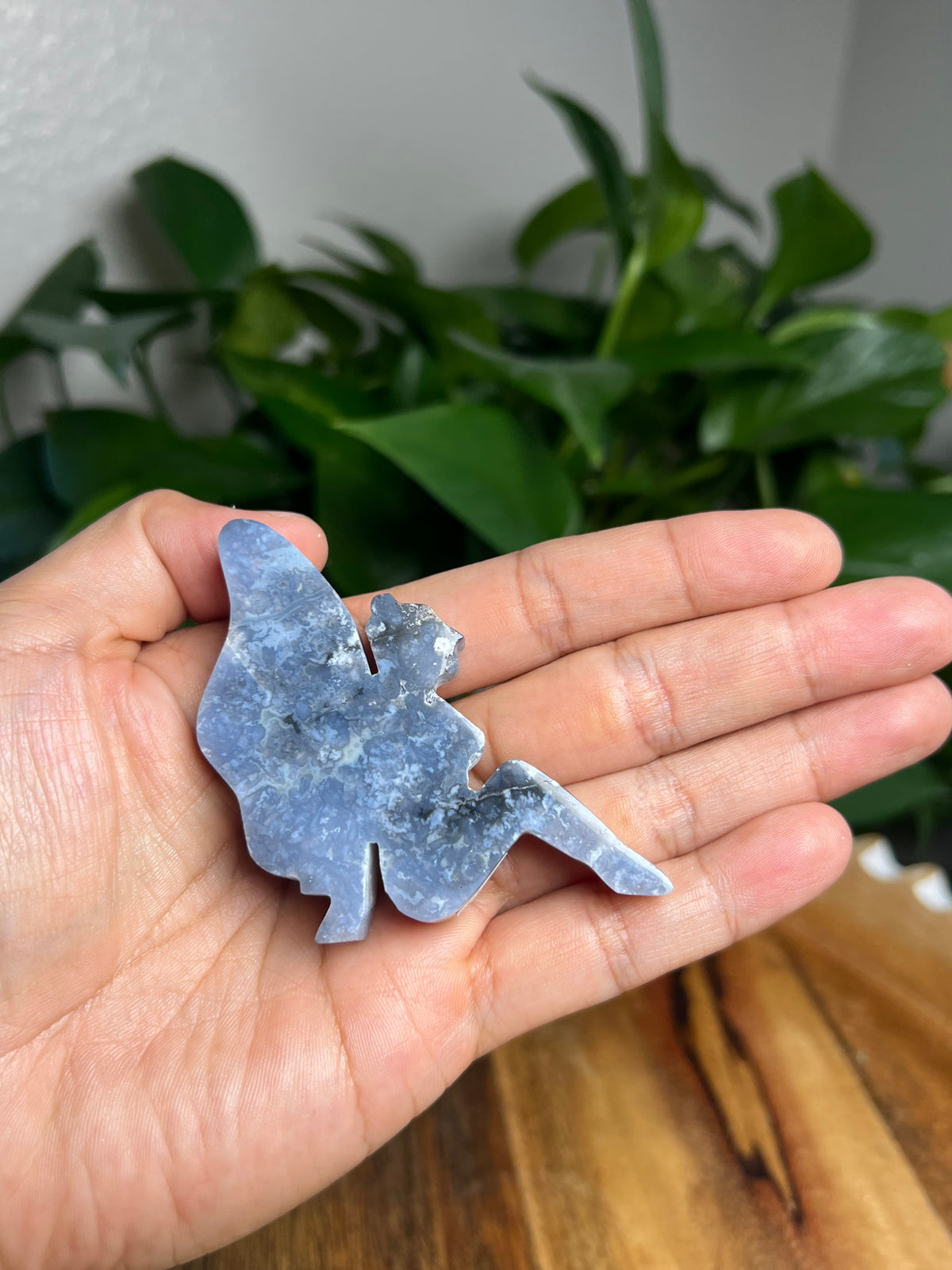 Blue Plume Agate Pixie Fairy: PA