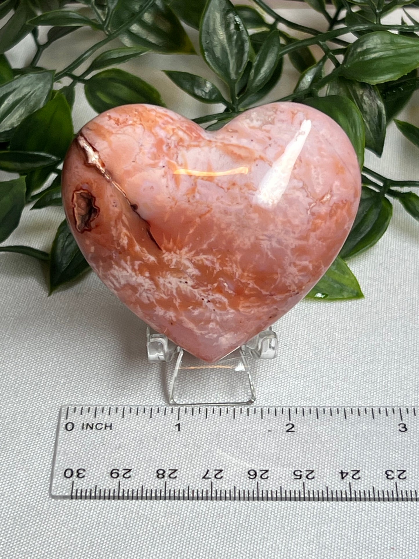Pink Carnelian Heart