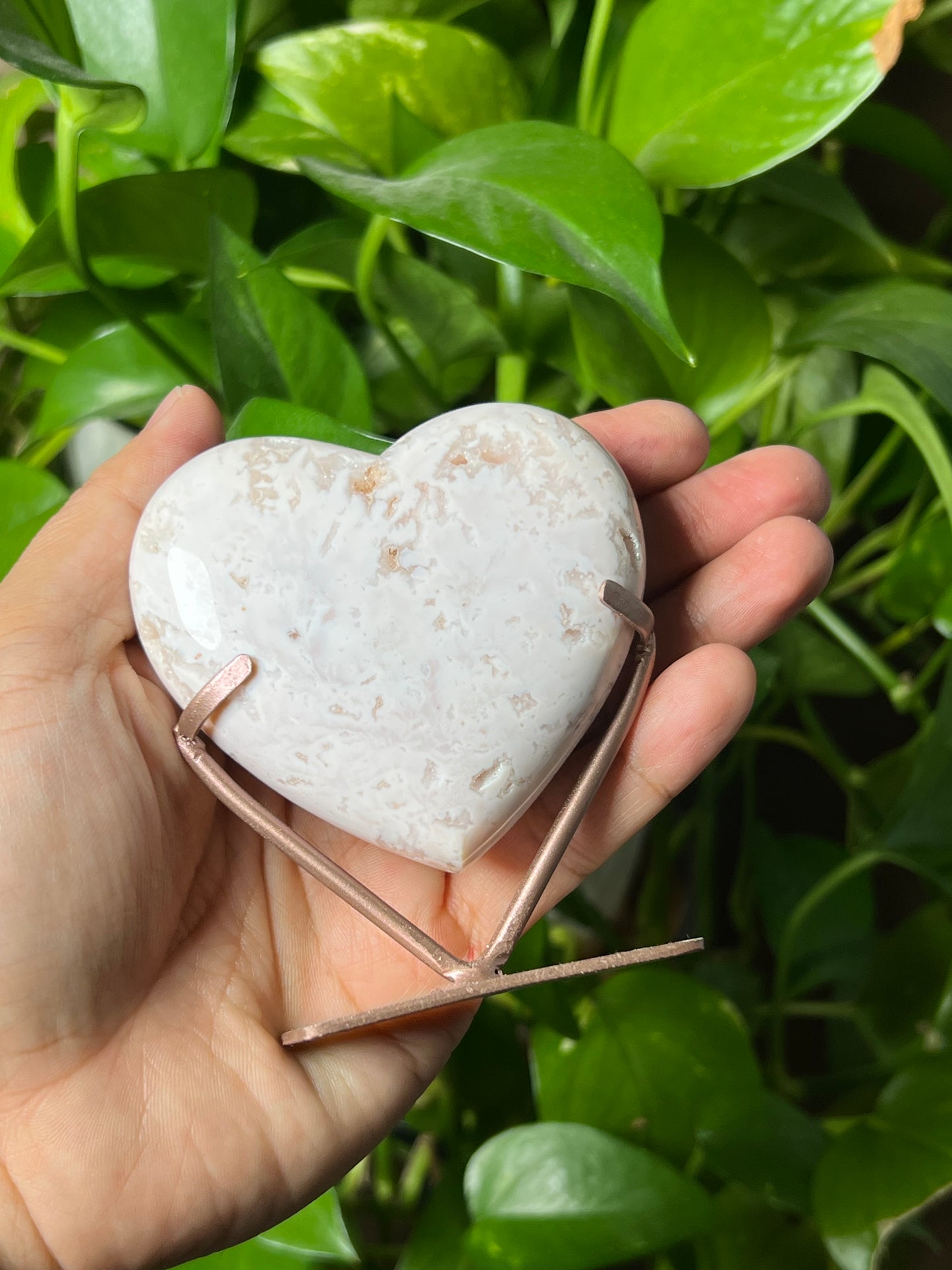 Pink Carnelian Heart
