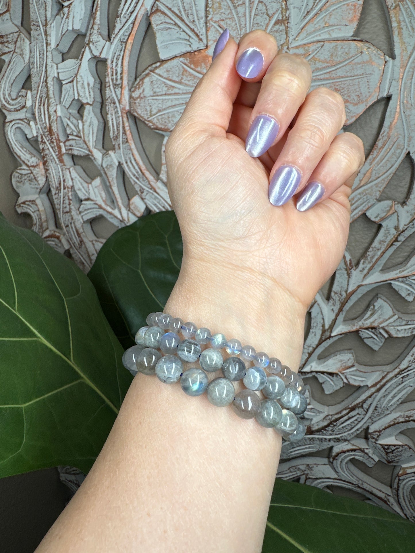 Labradorite Beaded Bracelet