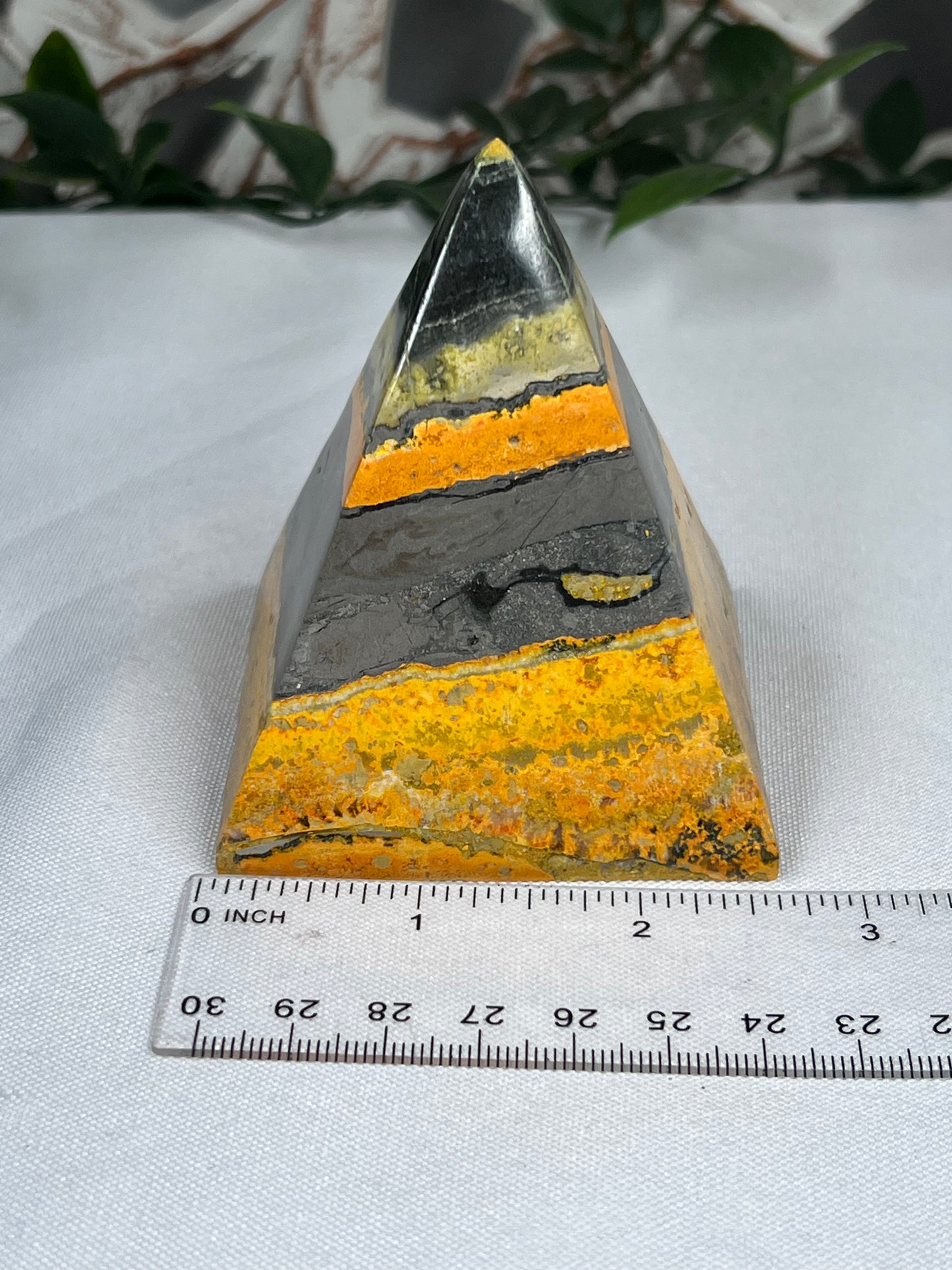 Bumblebee Jasper Pyramid