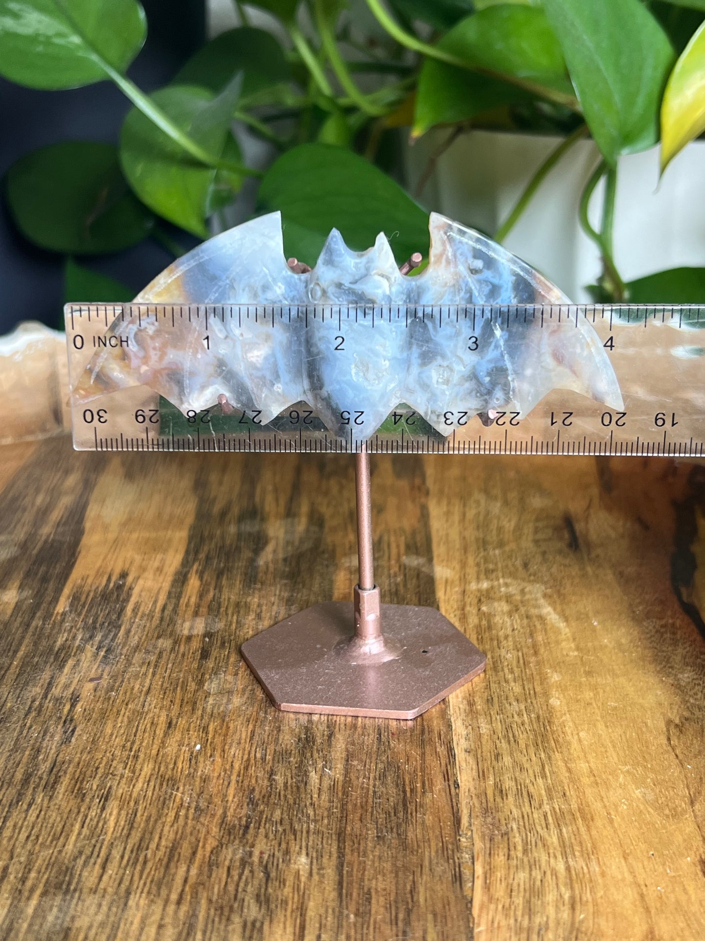 Rainbow Plume Agate Bat