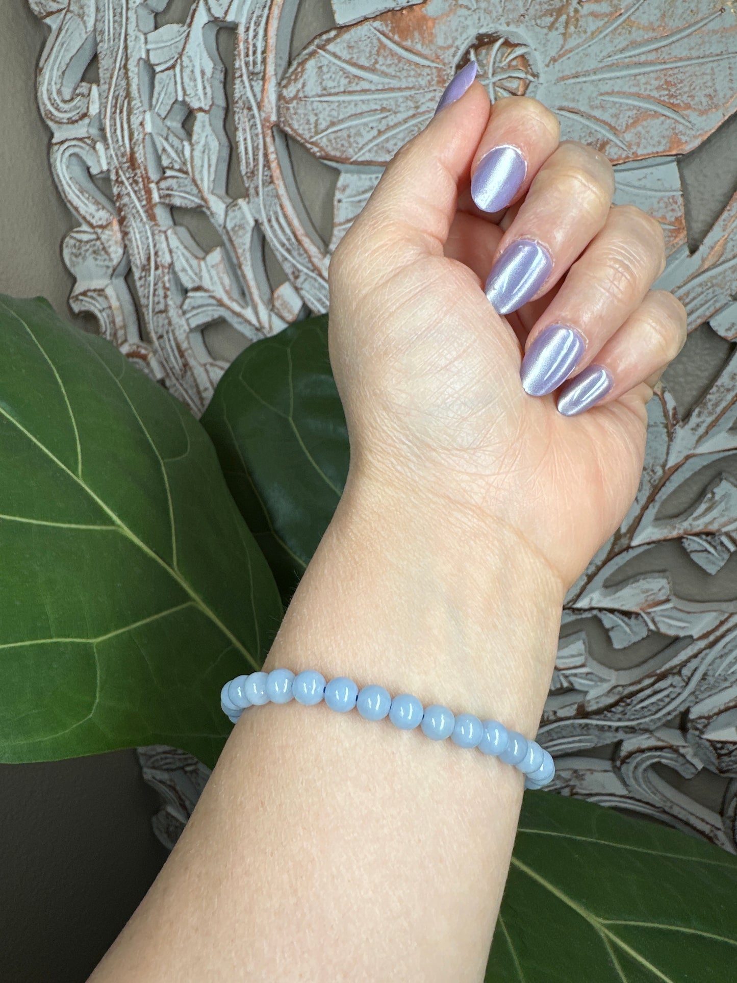 Angelite Beaded Bracelet