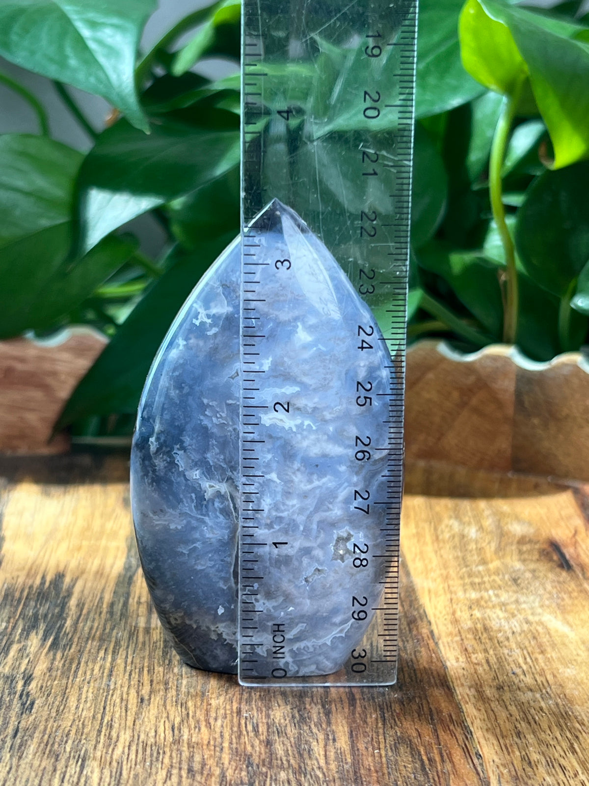 Blue Plume Agate Flame: NB