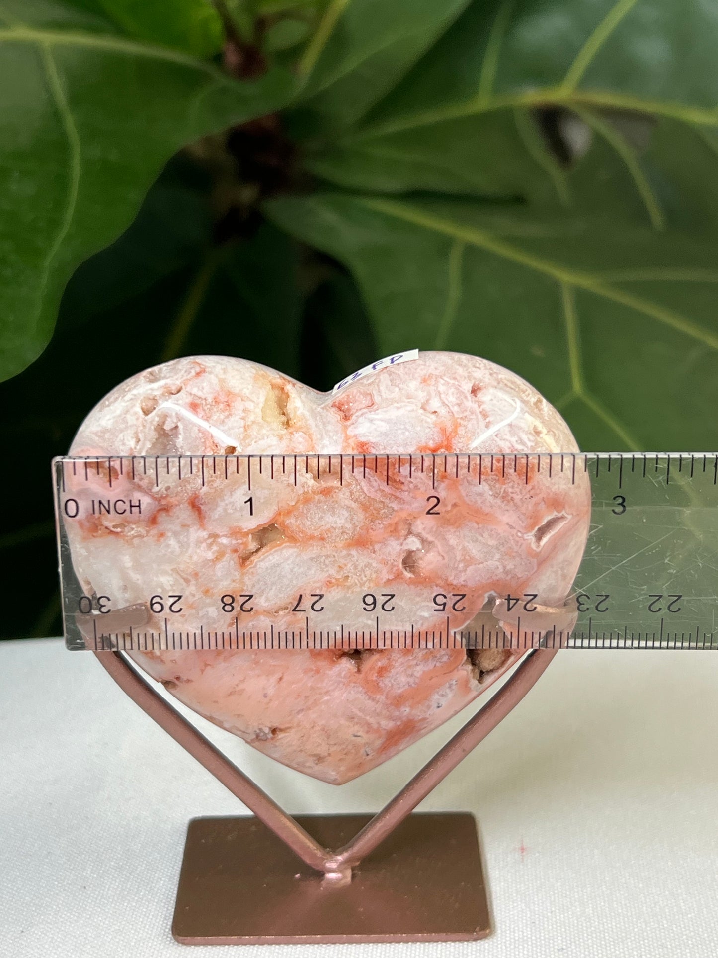 Pink Carnelian Heart