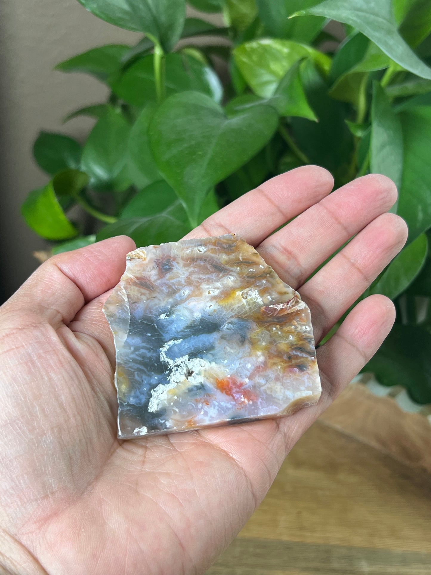 Rainbow Plume Agate Mini Slab