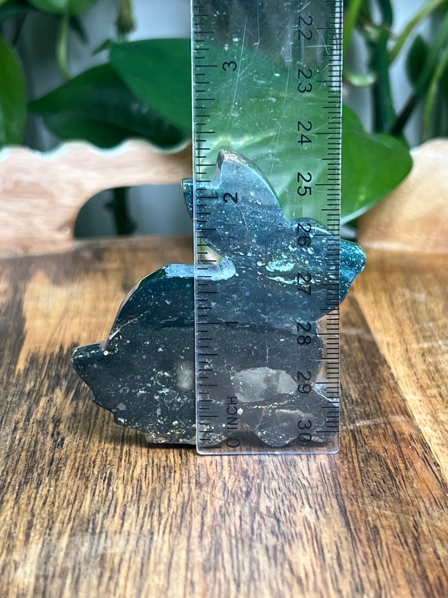Blue Green Jasper Bunny: KX