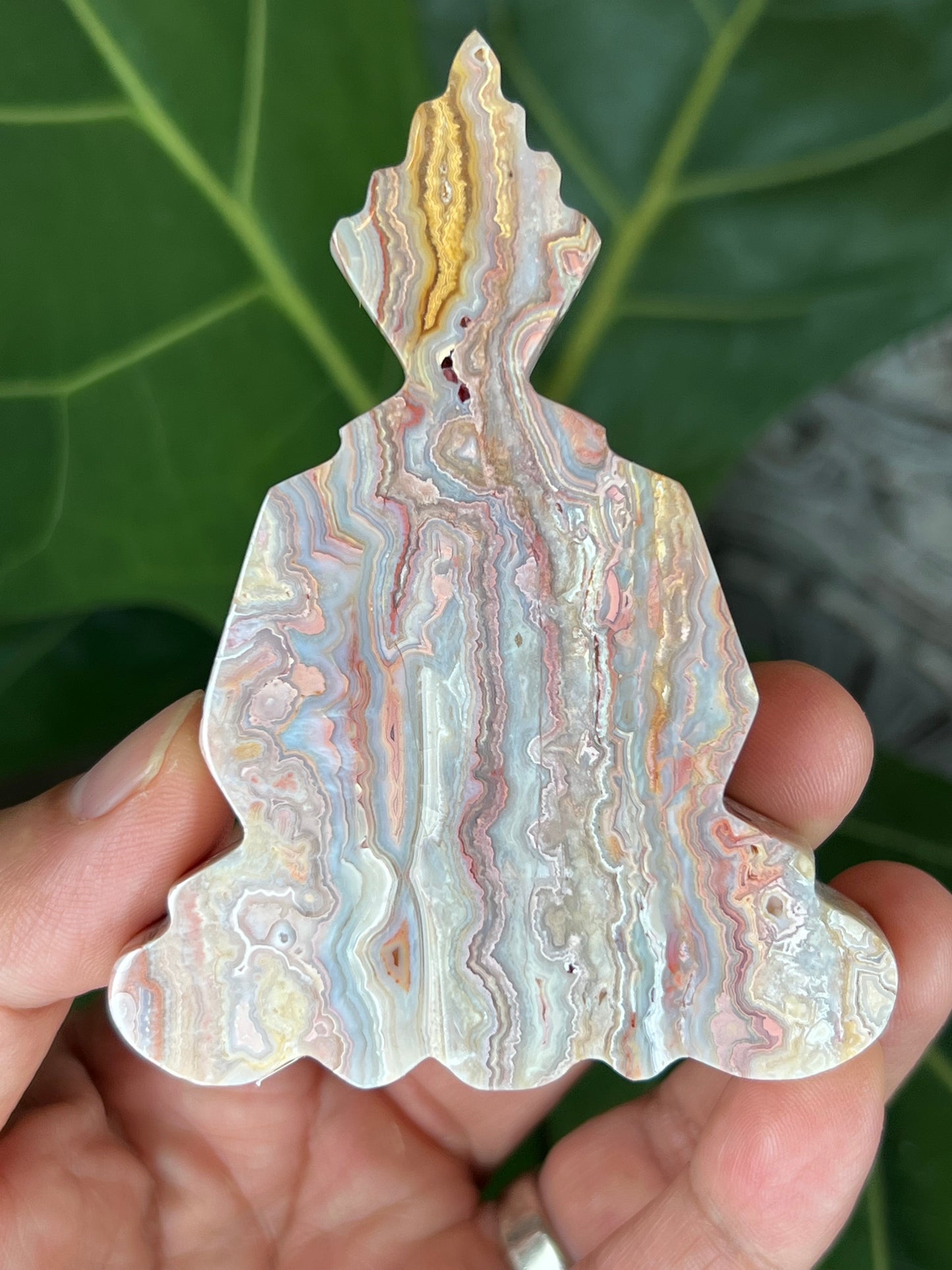 Crazy Lace Agate Buddha