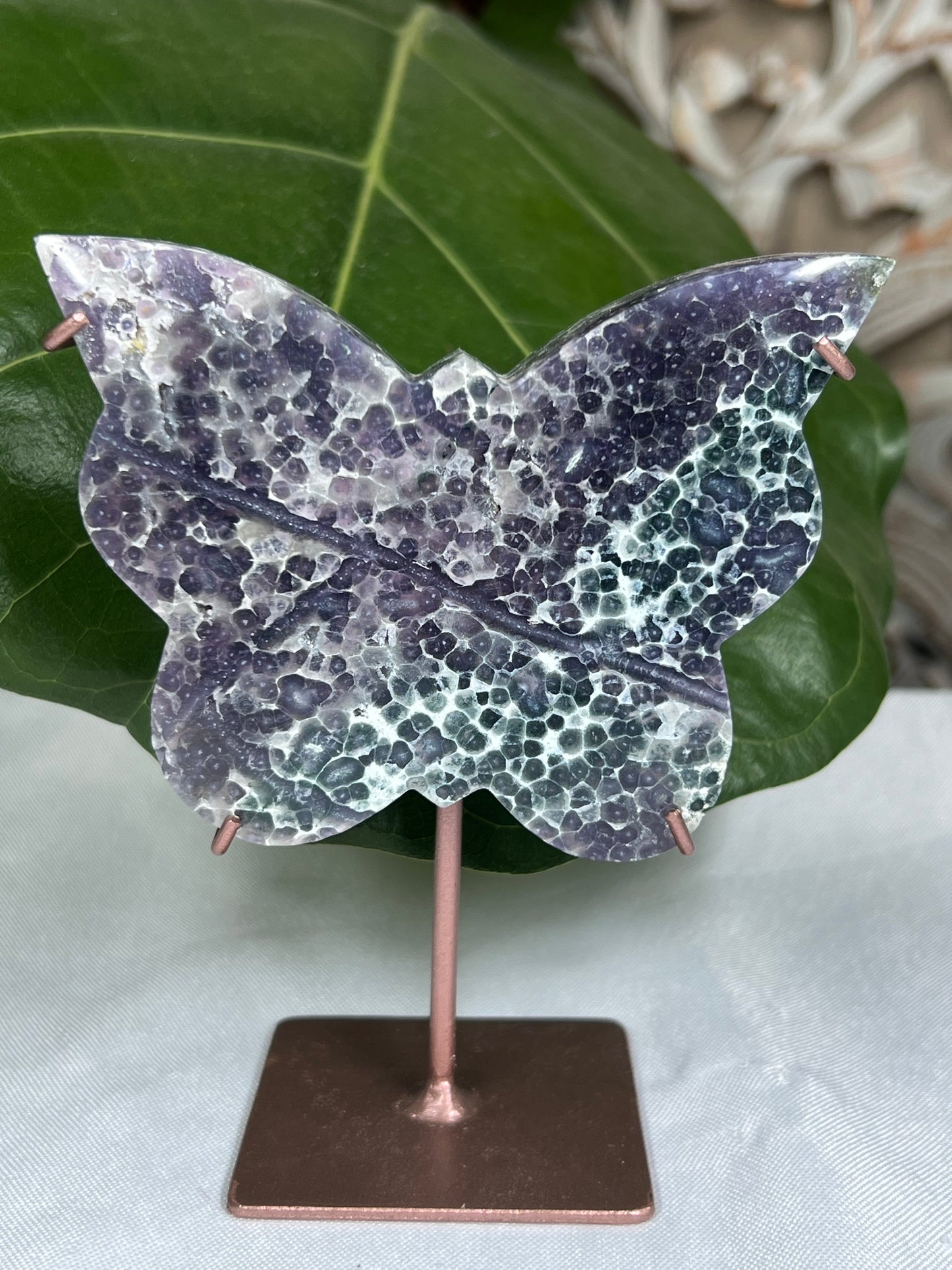 Grape Agate Butterfly