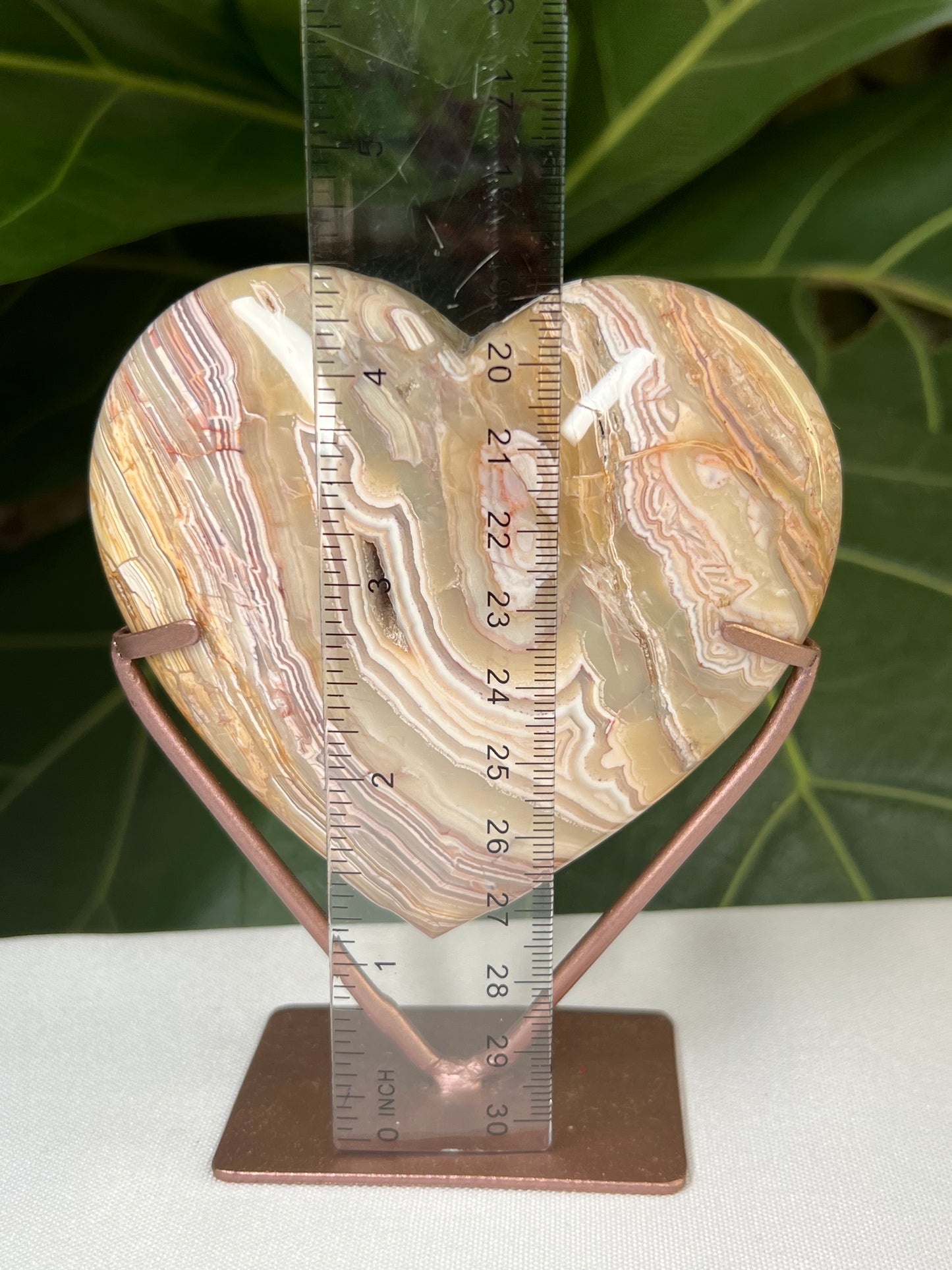 Crazy Lace Agate Heart