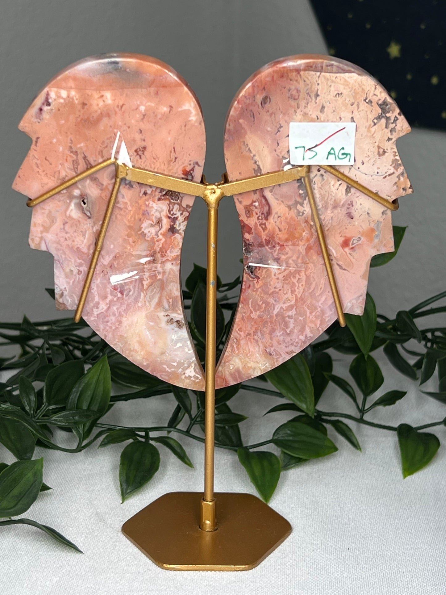 Pink Carnelian Wings