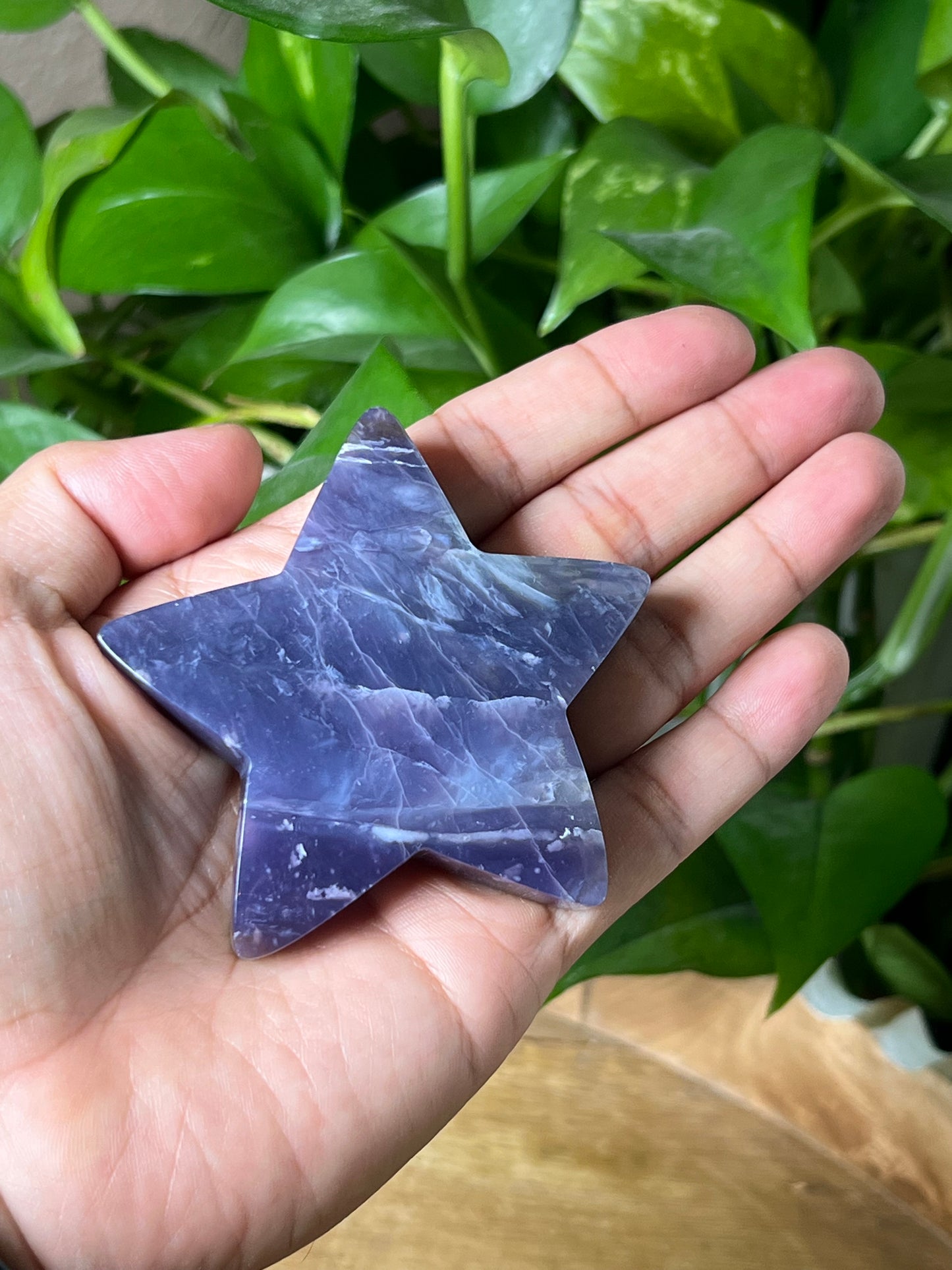 Purple Chalcedony Star