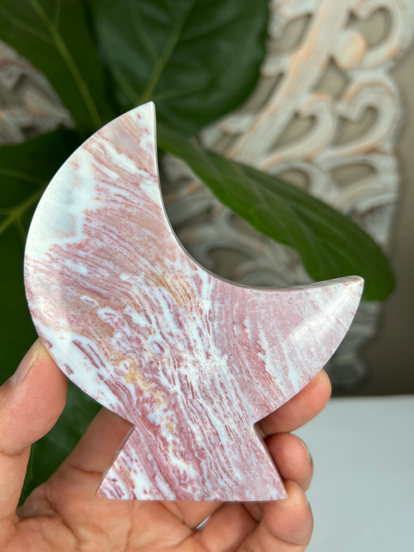 Milky Jasper Moon