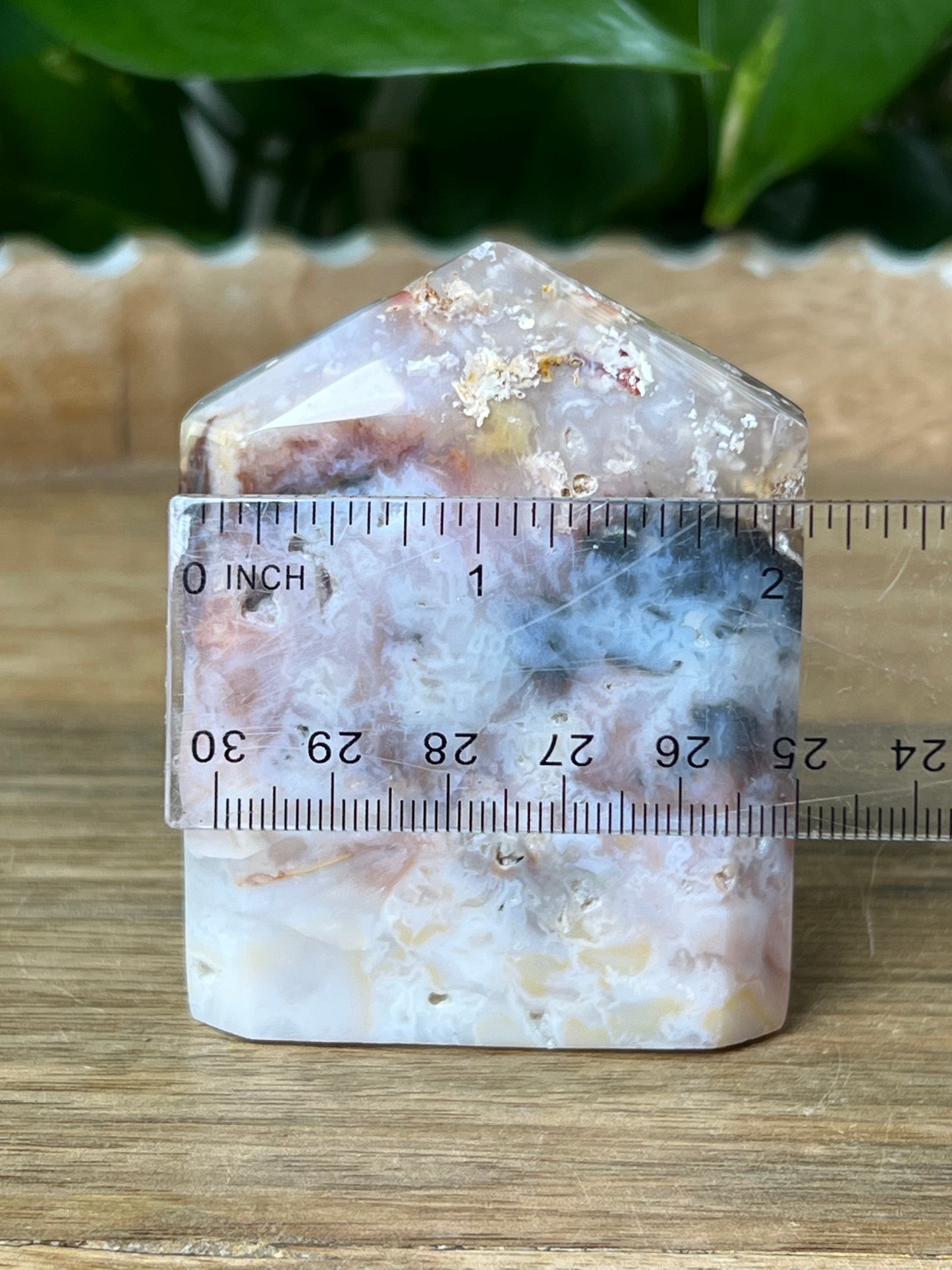 Rainbow Plume Agate Capcake