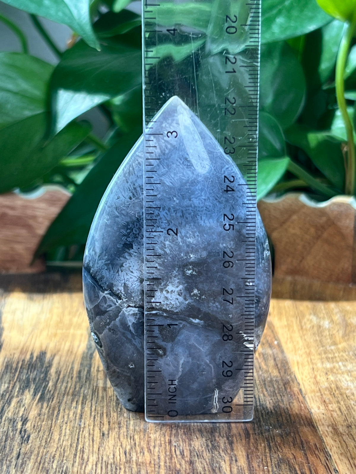 Blue Plume Agate Flame: NC