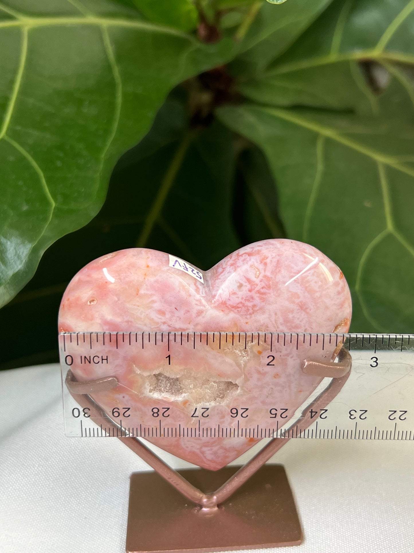 Pink Carnelian Heart