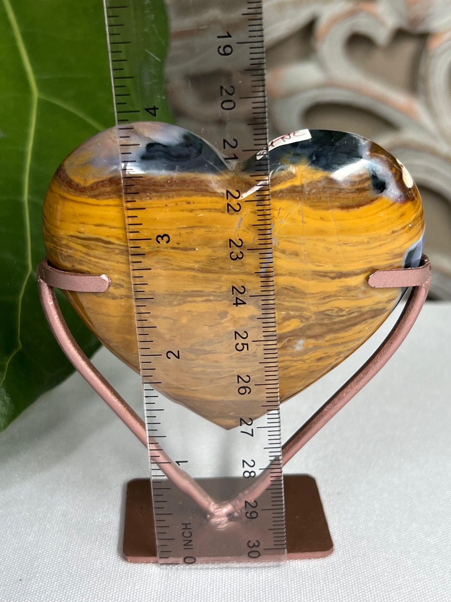 Milky Jasper Heart