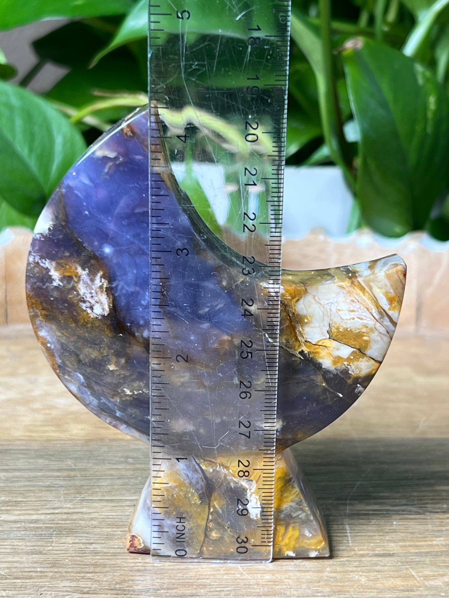 Purple Chalcedony Moon