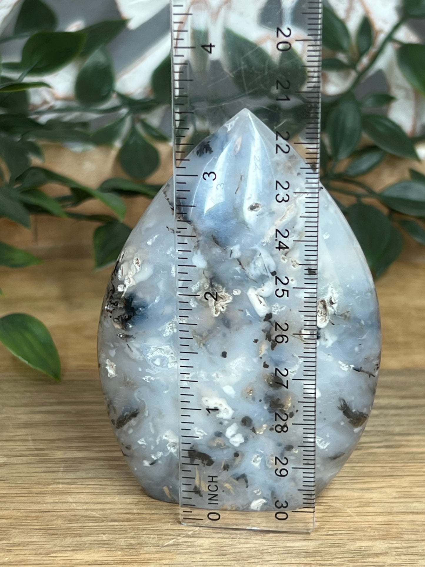 Dendritic Tiger Agate Flame