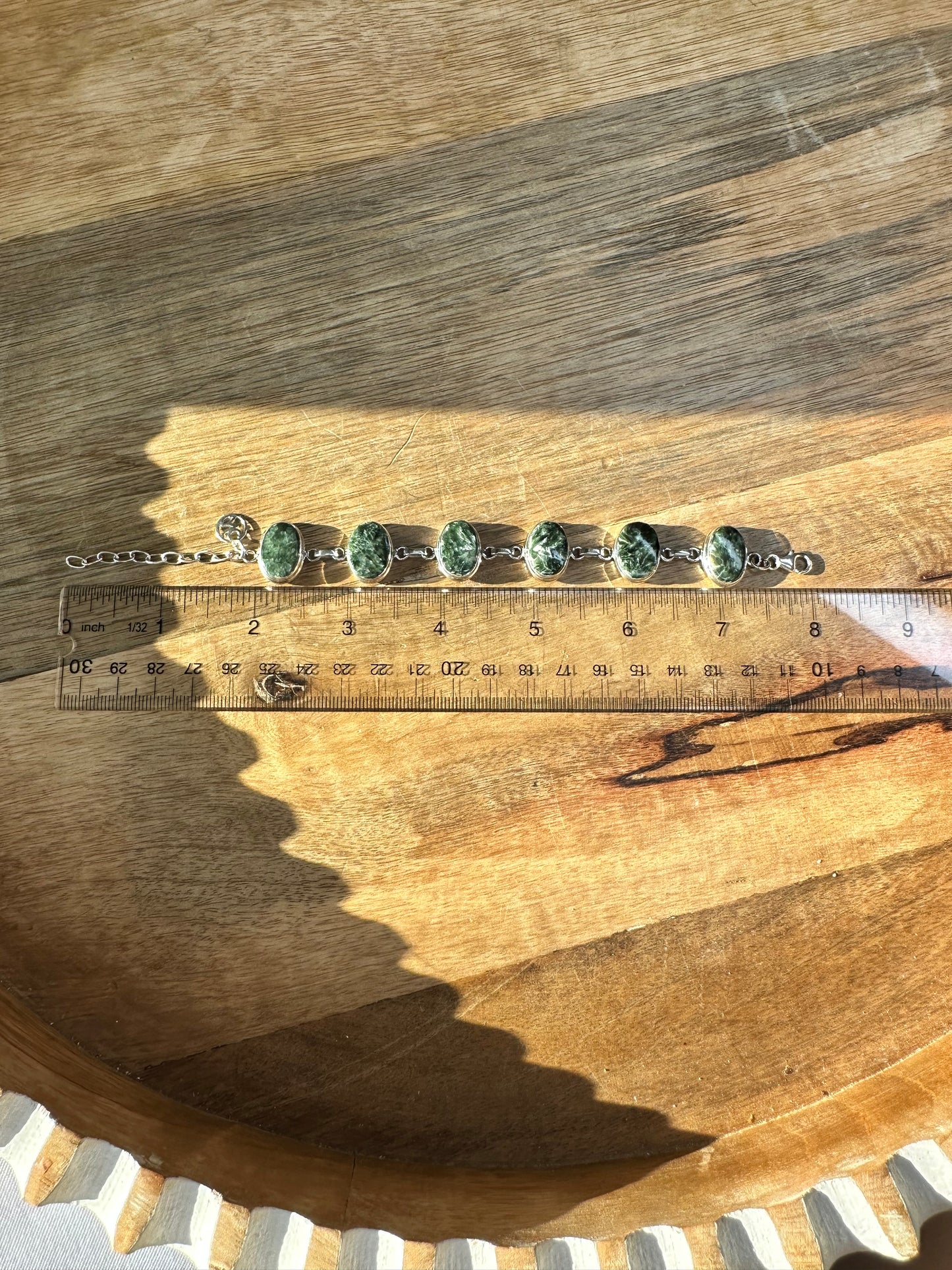 Seraphinite Infinity Bracelet