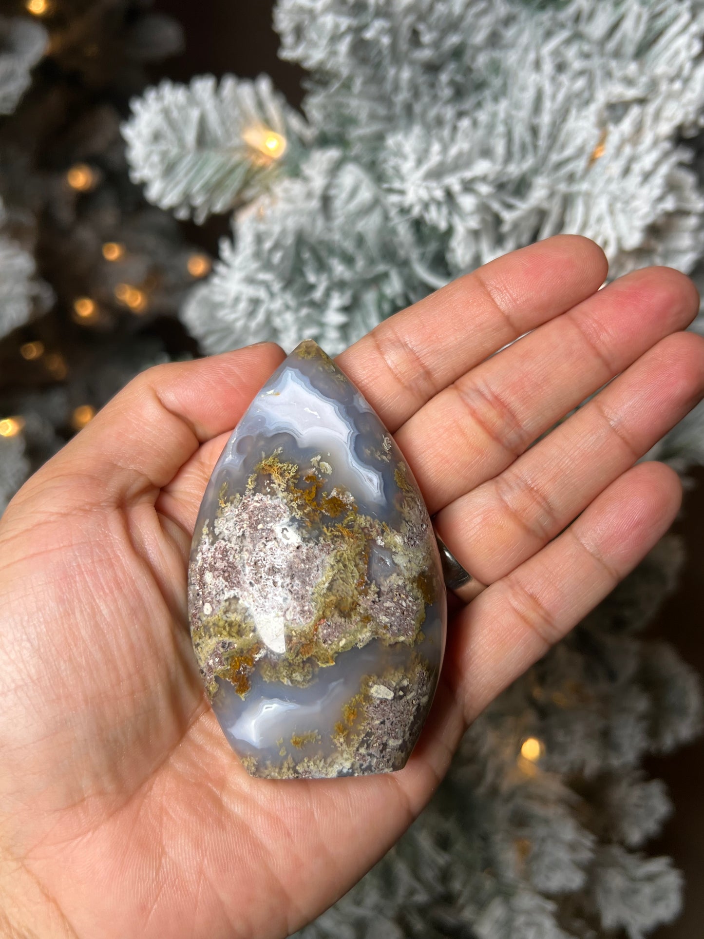 Scenic Moss Agate Flame