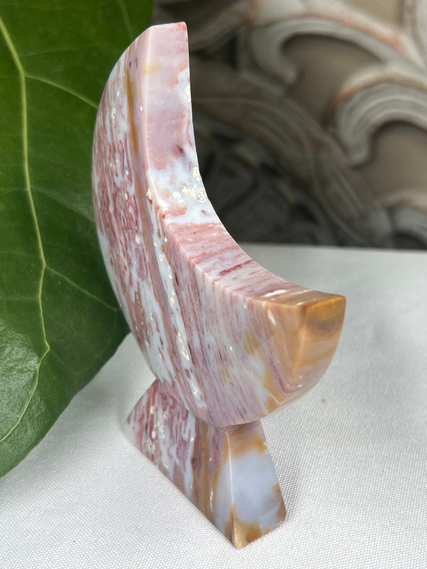 Milky Jasper Moon