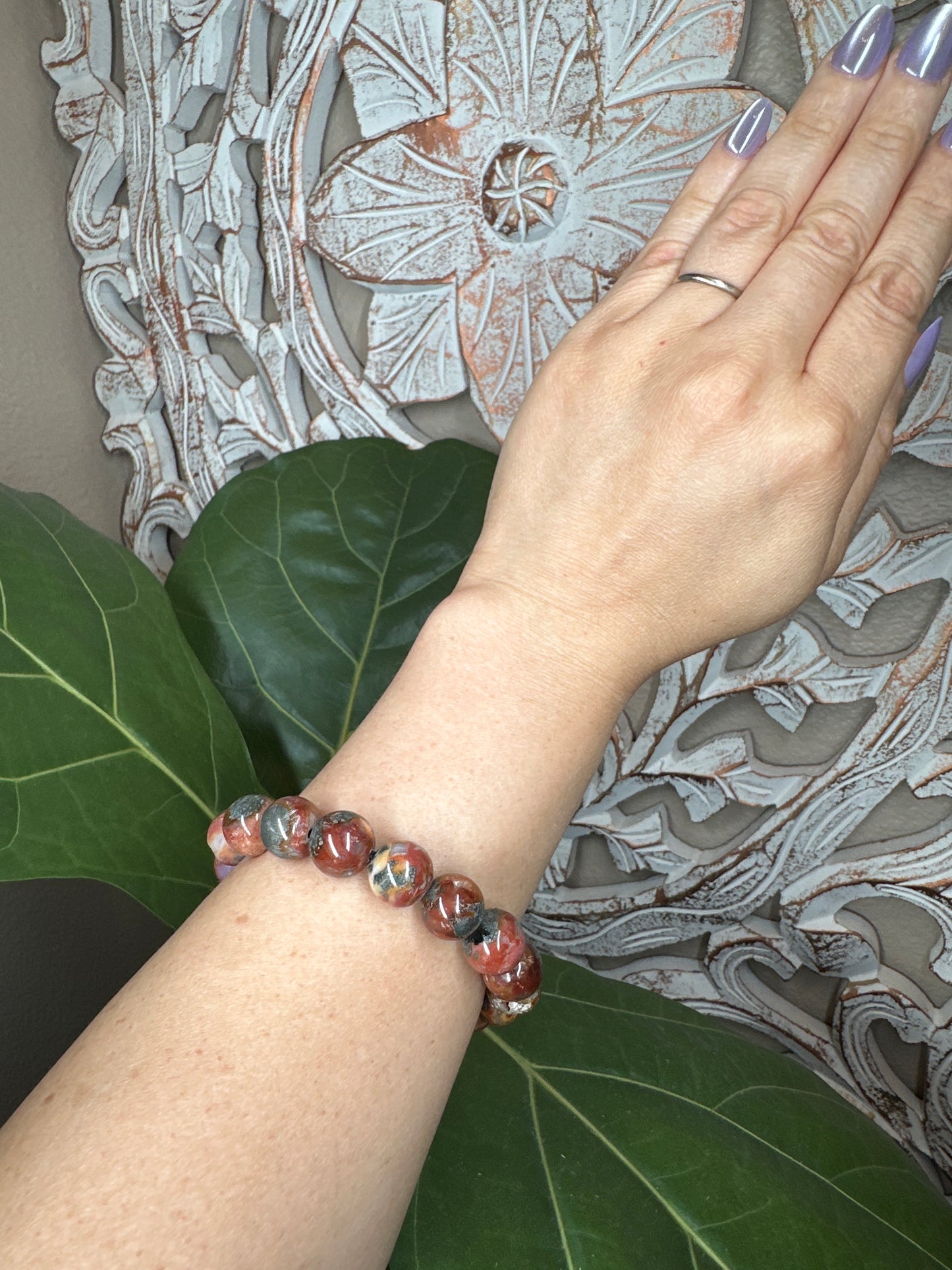 Marcasite Beaded Bracelet (12mm)