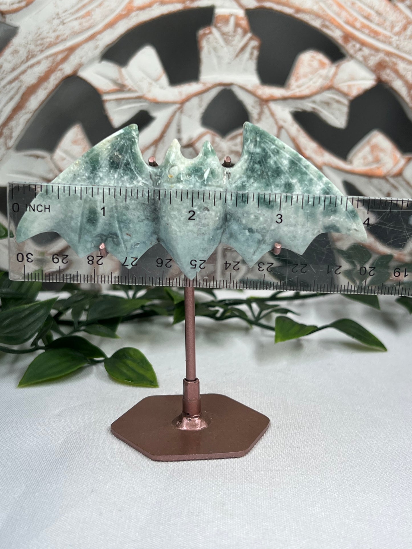 Blue Green Jasper Bat