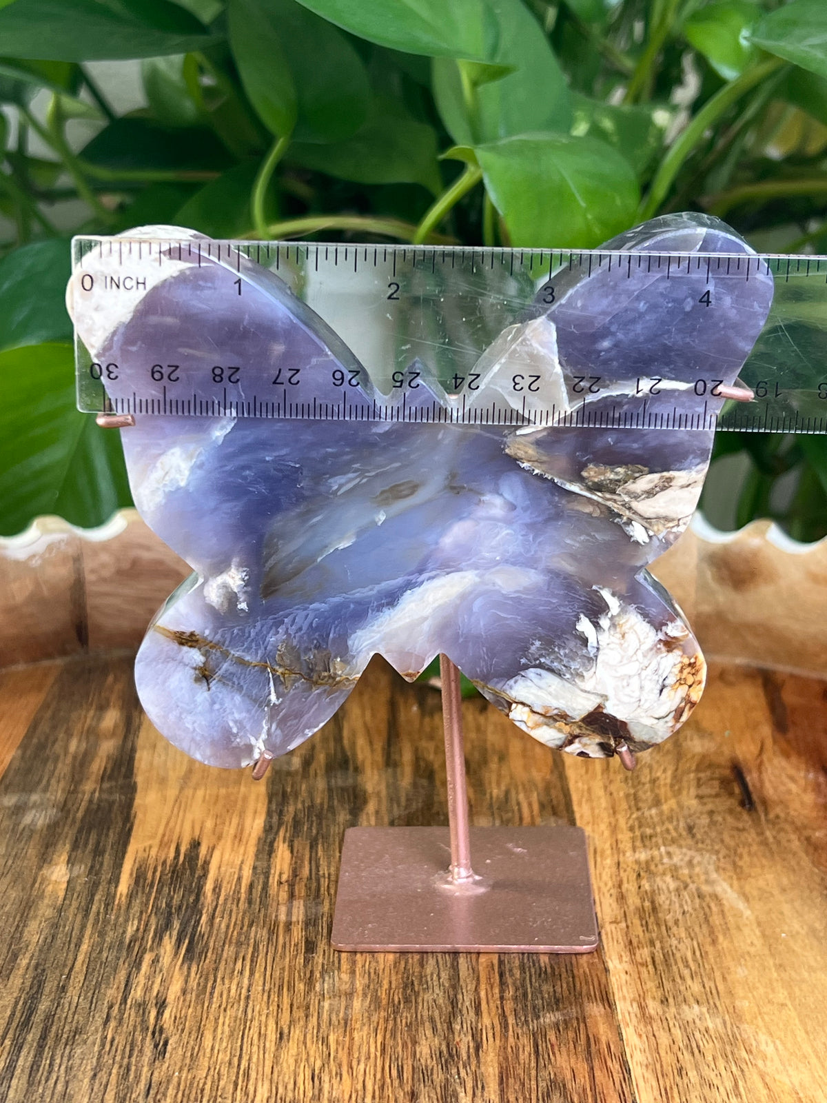 Purple Chalcedony Butterfly: MP