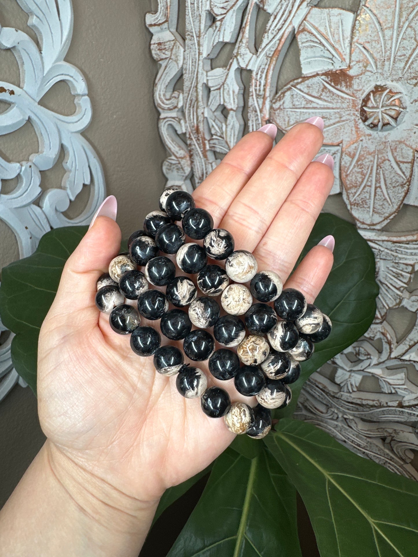 Palm Root Beaded Bracelet (12mm)