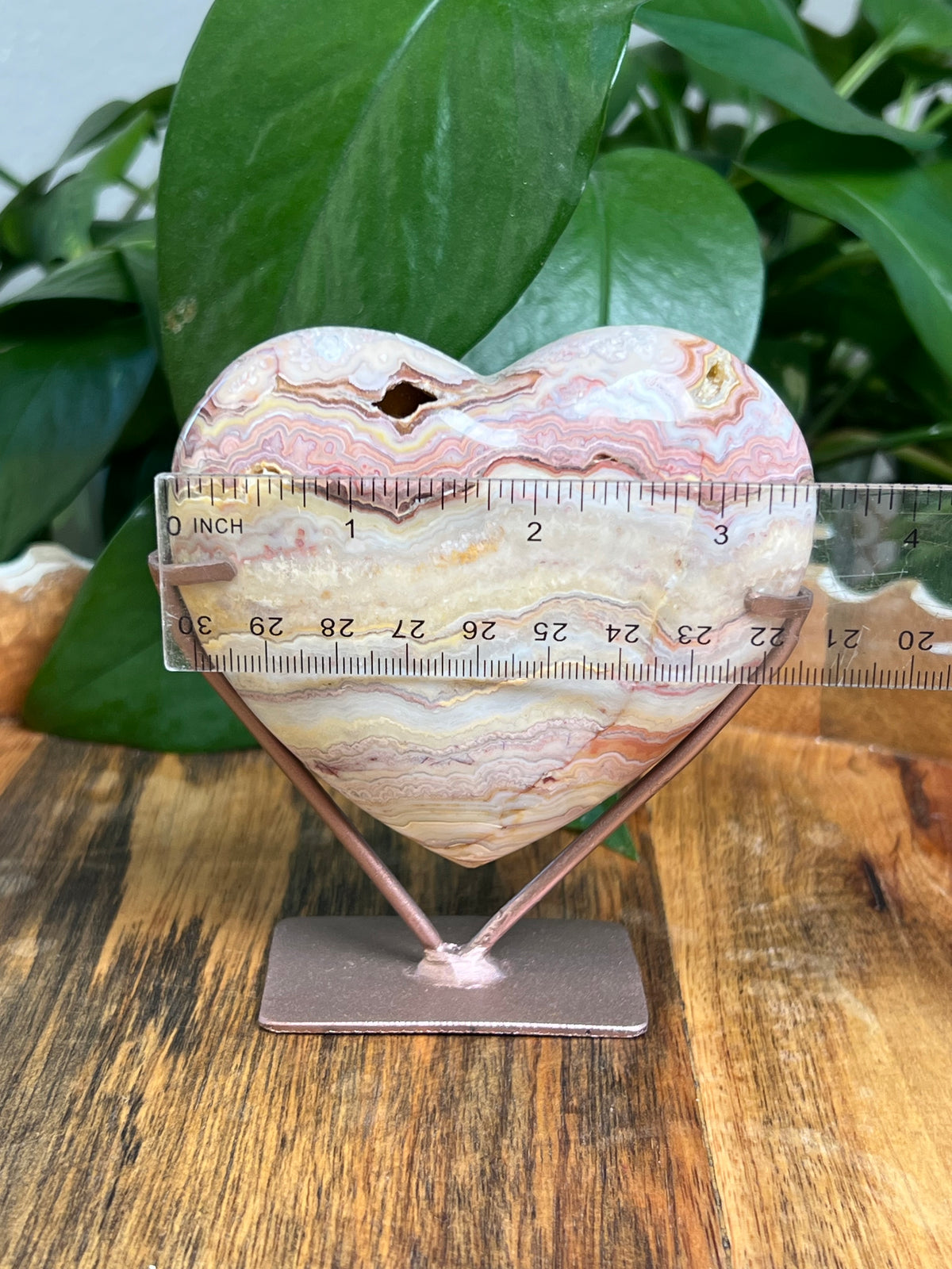 Crazy Lace Agate Heart: KL