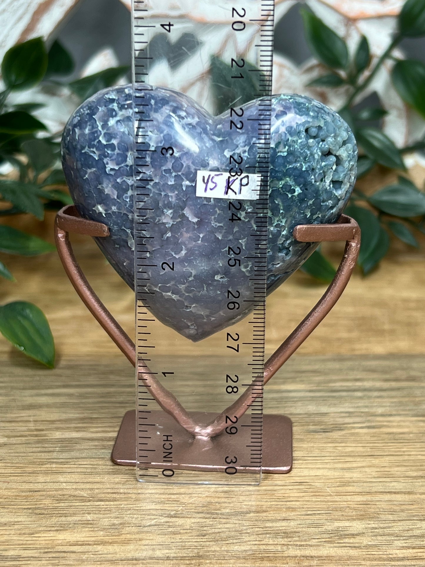 Grape Agate Heart