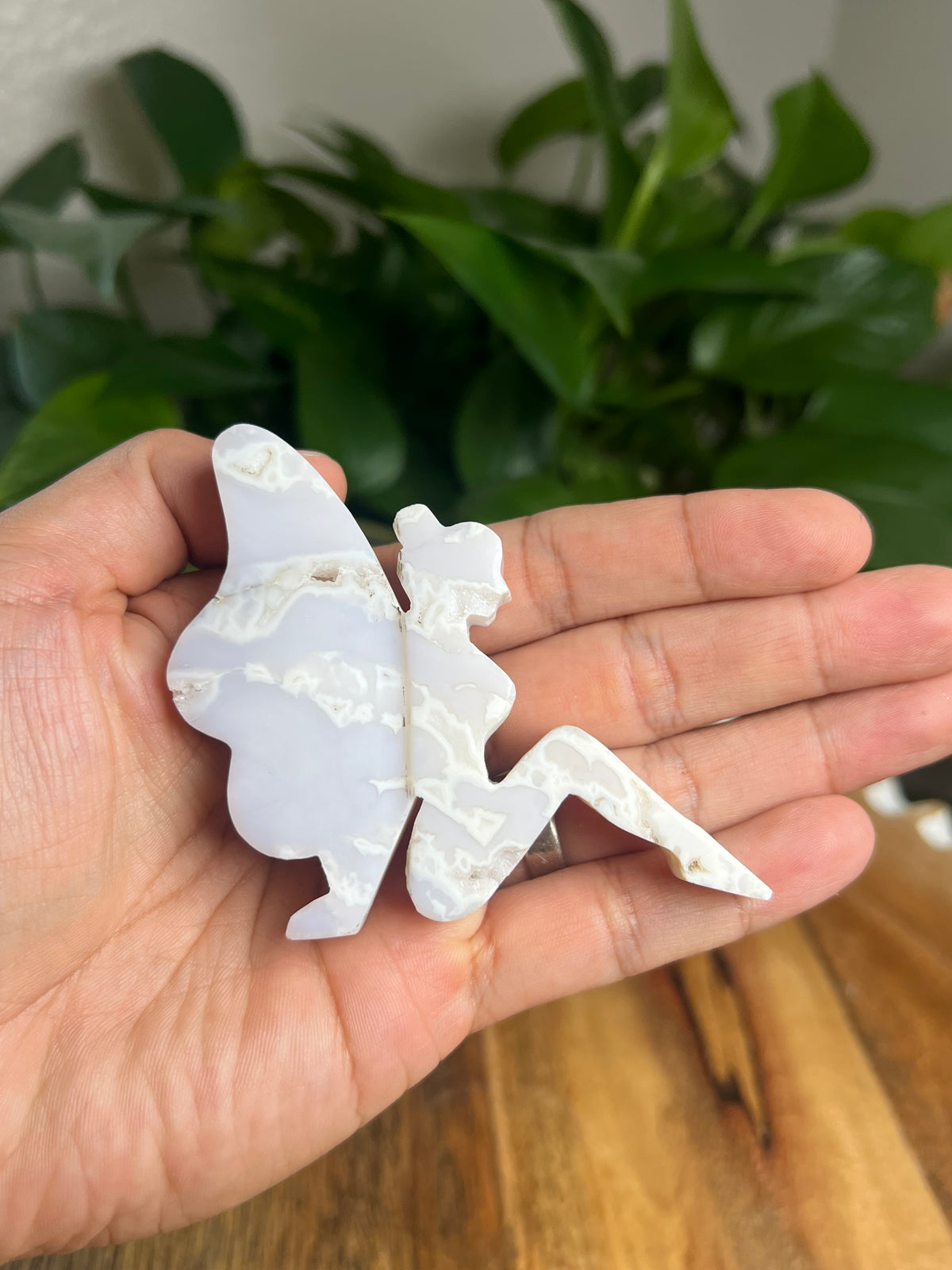 White Plume Agate Pixie Fairy: DF