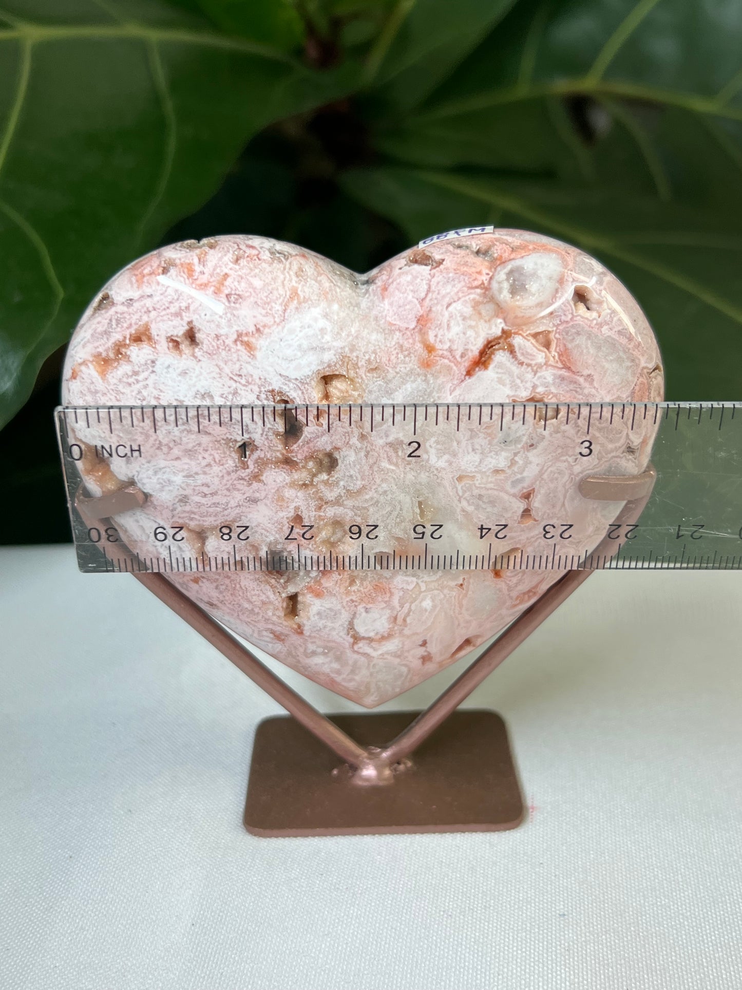 Pink Carnelian Heart