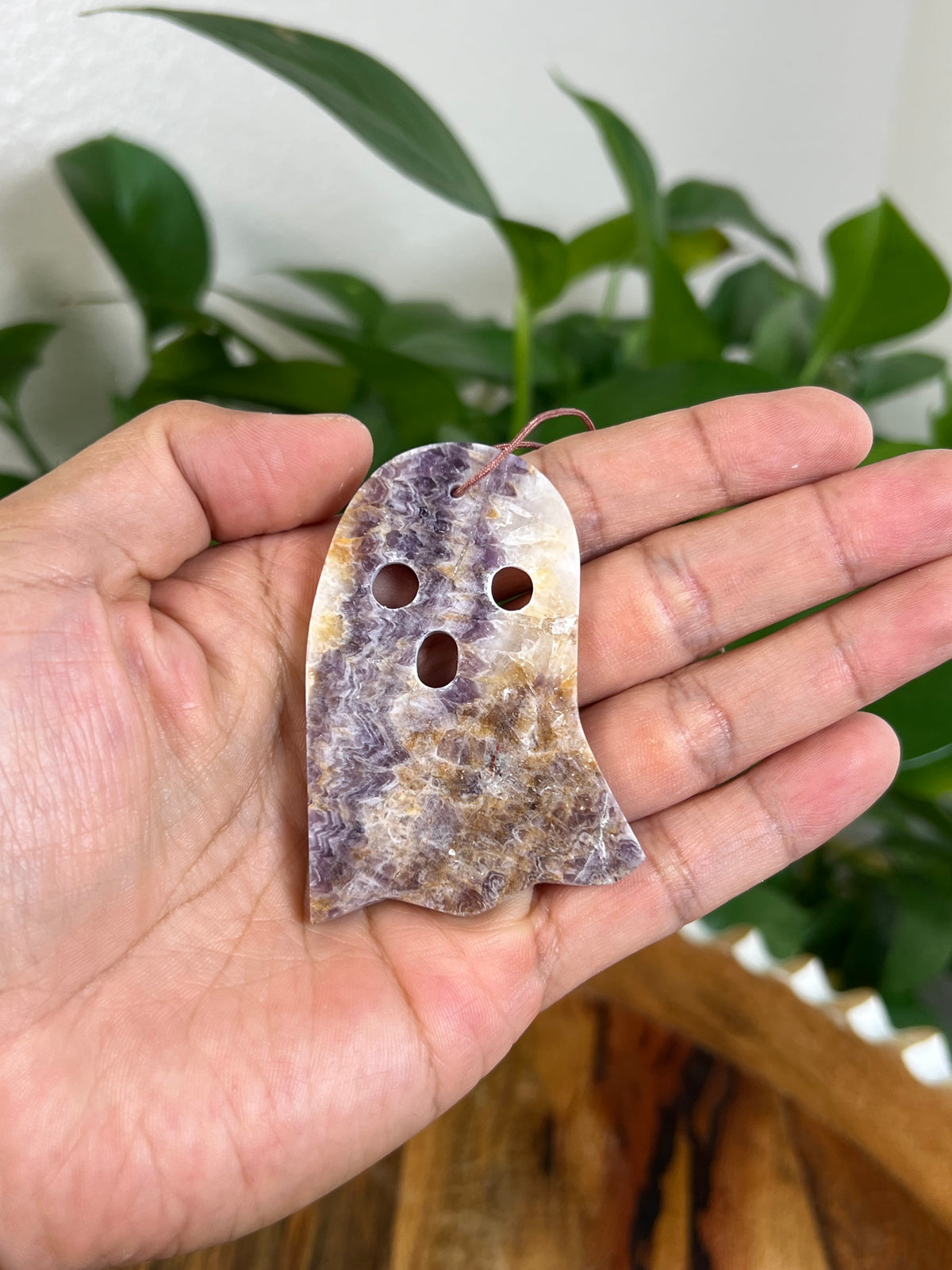 Indonesian Amethyst Ghost Ornaments