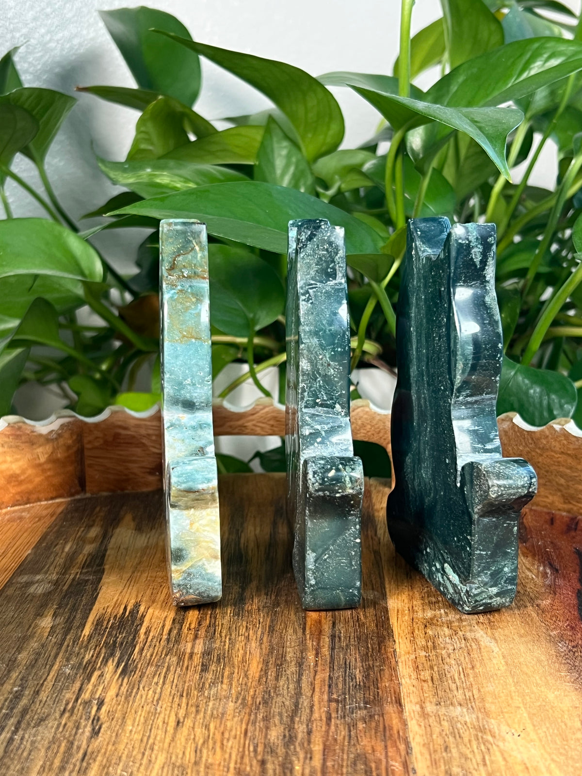 Blue Green Jasper Cats