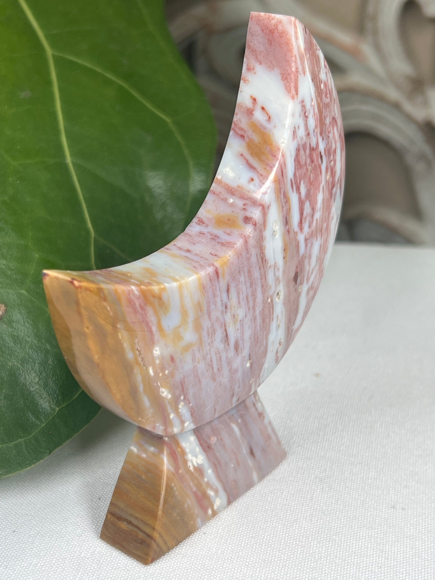 Milky Jasper Moon