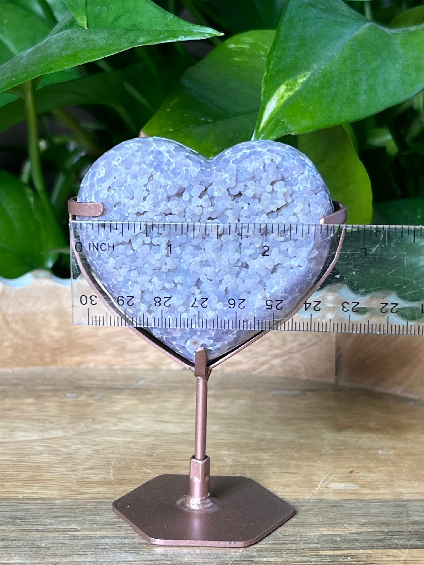 Grape Agate Heart