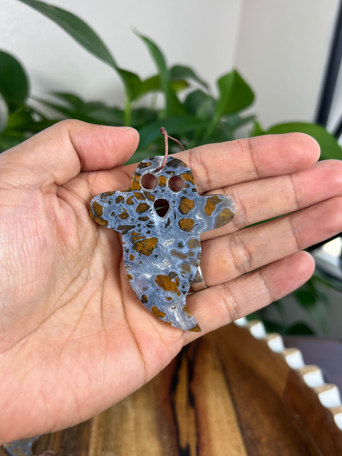 Brecciated Jasper Ghost Ornaments