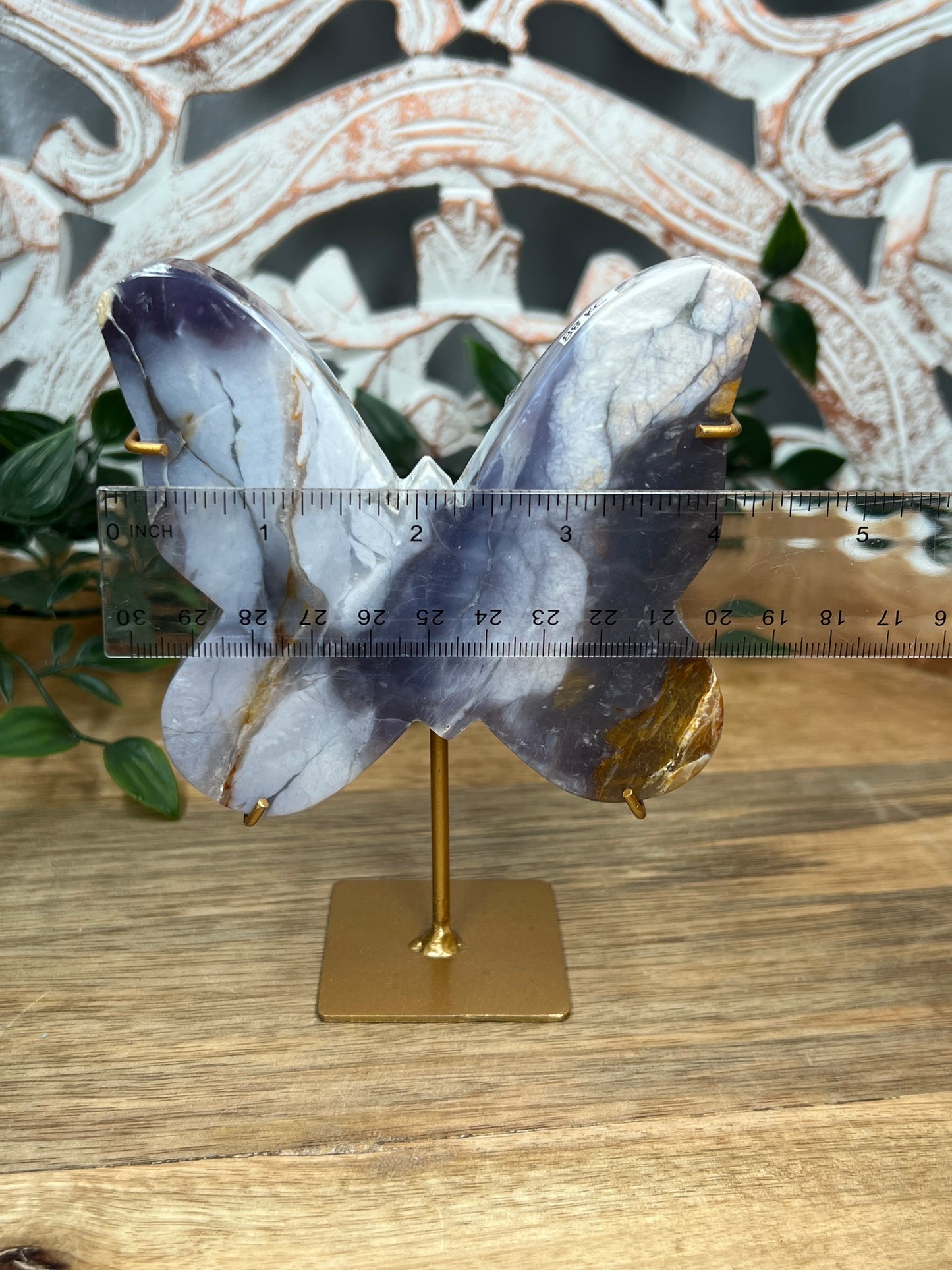 Purple Chalcedony Butterfly