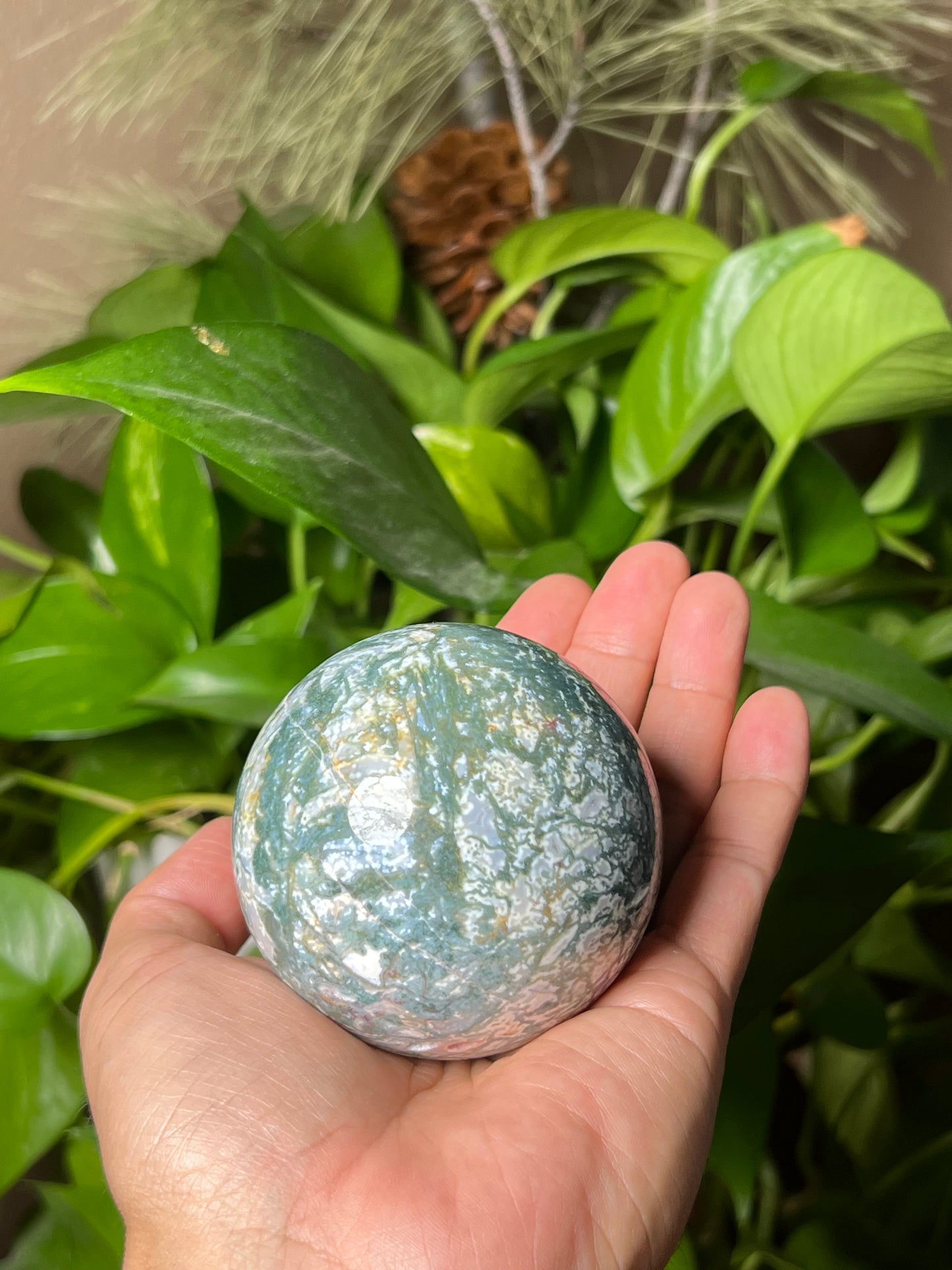 Moss Agate Sphere