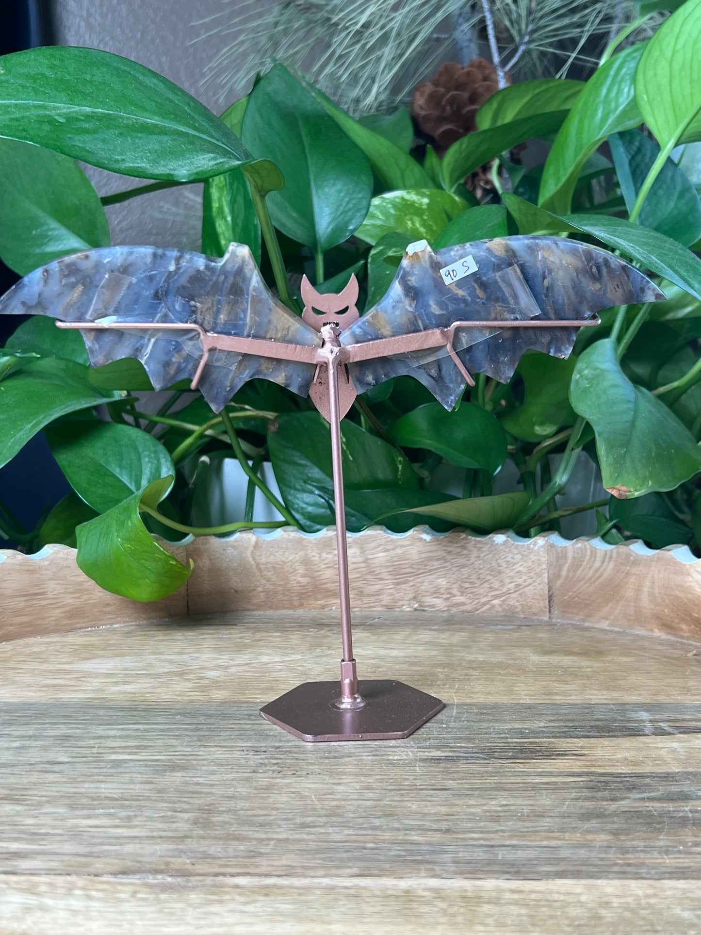 Dendritic Tiger Agate Bat Wings