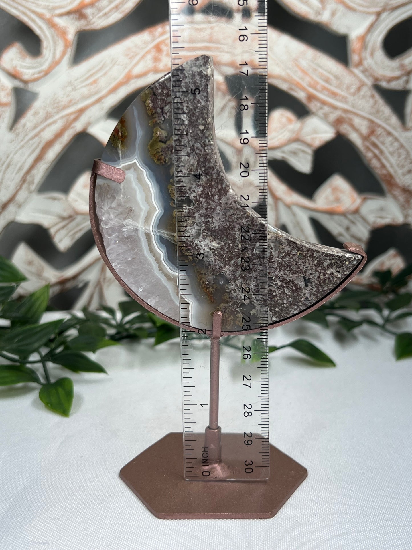 Scenic Moss Agate Moon