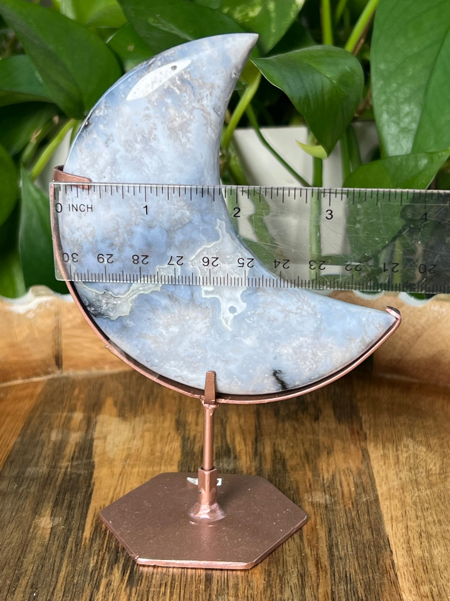 Blue Plume Agate Wings