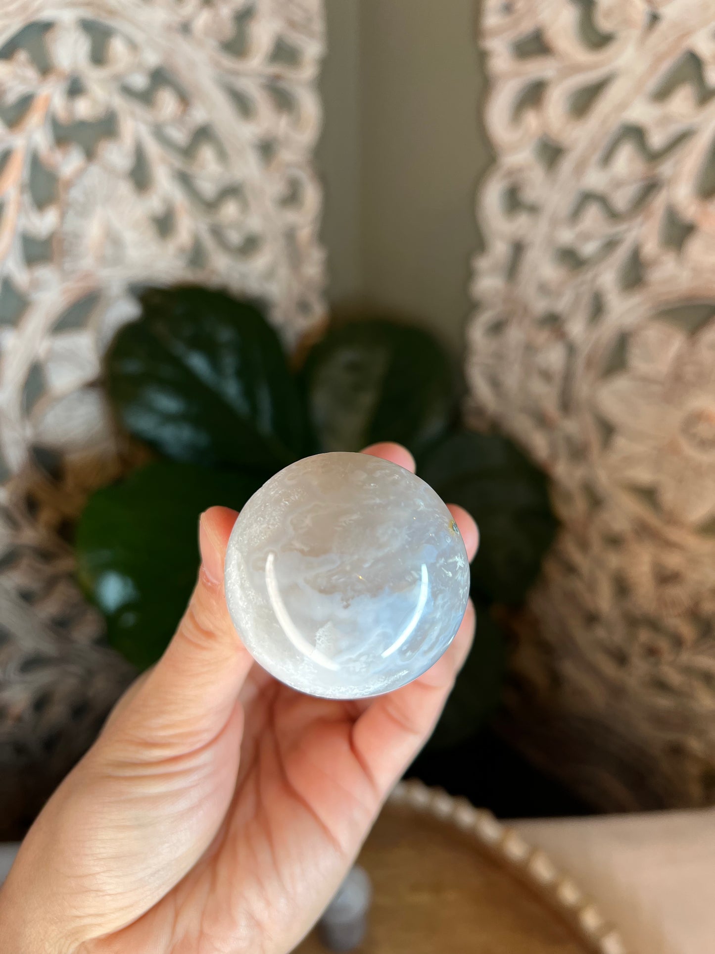 Blue Lace Agate Mushroom