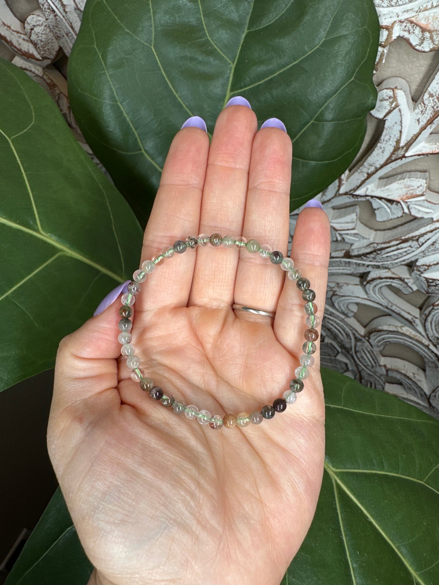 Garden Quartz Beaded Bracelet (4mm)