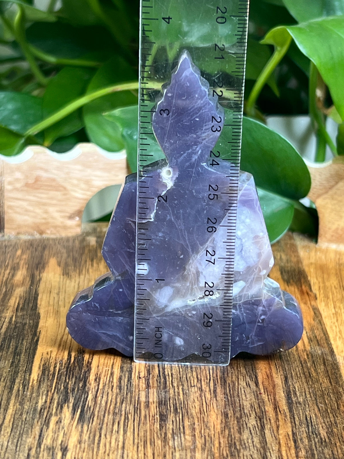 Purple Chalcedony Buddha: AB
